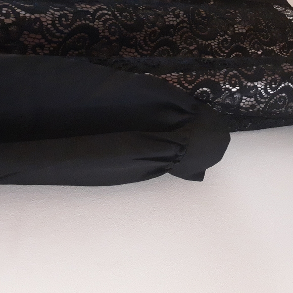 London Times Women's Black Lace Dress Size 14W - Picture 4 of 8